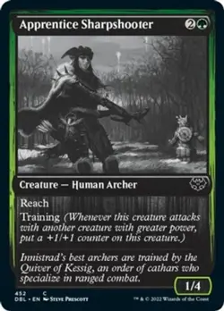 Apprentice Sharpshooter - Foil - Innistrad: Double Feature #452 MTG Magic The Ga - Image 1