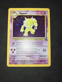 1999 Pokemon Fossil Unlimited Holo Near Mint Hypno 8/62 - Image 1