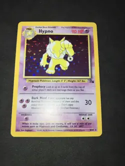 1999 Pokemon Fossil Unlimited Holo Near Mint Hypno 8/62 - Image 2