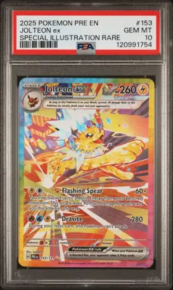 Jolteon EX 153/131 Pokemon Prismatic Evolutions Special Illustration Rare PSA 10 - Image 2