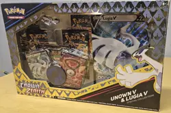 Pokemon TCG Crown Zenith Unown V Lugia V Special Collection Box-Sealed New - Image 1