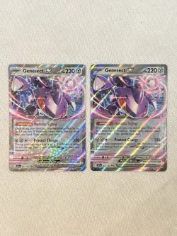 Pokemon TCG Black Bolt Genesect ex 067/086 Double Rare NM x2 - Image 1