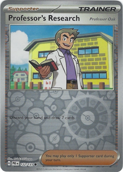Professor's Research #122/131 Sv: Prismatic Evolutions Reverse Holo - Pokemon - Image 1