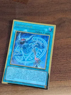 Yugioh Invocation MGED-EN044 Premium Gold Rare 1st Ed - VLP - Image 1