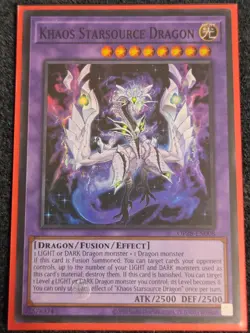 Yugioh OTS Tournament Pack 28 OP28-EN008 Khaos Starsource Dragon Super Rare - Image 1