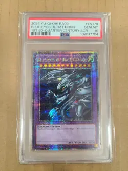 Yugioh - Blue-eyes Ultimate Dragon - 1st Ed - Quarter Century - Mint - PSA 10 - Image 1