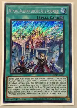 YUGIOH Artmage Academic Arcane Arts Acropolis DUAD-EN054 Secret Rare NM 1st Ed - Image 1