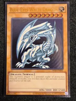 Blue-Eyes White Dragon Ultimate Rare OP28-EN001 NM Yugioh - Image 2