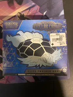Pokemon TCG Stellar Crown ETB Sealed Box - Image 1