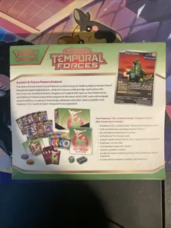 Pokemon TCG Temporal Forces Iron Leaves ETB Sealed Box - Image 2