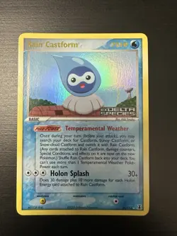 Rain Castform 26/113 Reverse Holo EX Delta Species NM Pokemon Card - Image 1