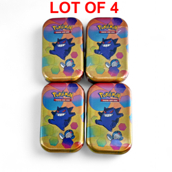 4 COUNT LOT Pokemon TCG Scarlet and Violet - 151 Gengar + Poliwag Mini Tin 2023 - Image 1