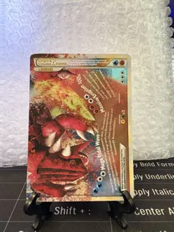 Pokemon Kyogre Groudon Legend 88/90 Bottom Half Undaunted LP Read Description - Image 1