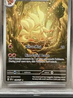 2023 POKEMON OBF EN-OBSIDIAN FLAMES ILLUSTRATION RARE #199 NINETALES PSA 10 - Image 4