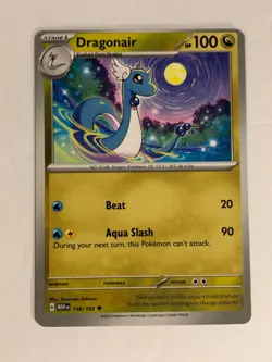 Pokemon TCG 151 Miscut Error Dragonair 148/165 Near Mint - Image 1