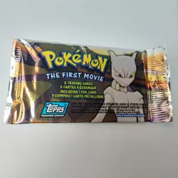 ( 1 ) 1999 Pokemon The First Movie Booster Topps Pack*Rare Brand New Sealed - Image 1