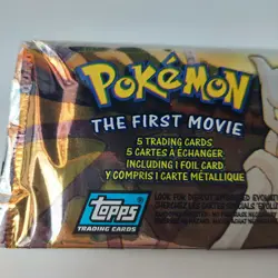 ( 1 ) 1999 Pokemon The First Movie Booster Topps Pack*Rare Brand New Sealed - Image 2