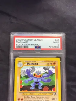 Pokemon Cards: Wizards Black Star Promo: Machamp 43 PSA 9 - Image 3
