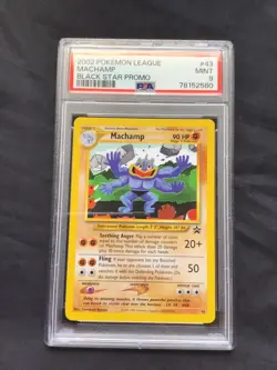 Pokemon Cards: Wizards Black Star Promo: Machamp 43 PSA 9 - Image 1