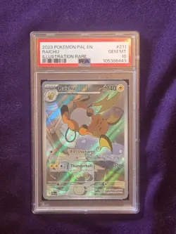 2023 POKEMON PAL EN-PALDEA EVOLVED ILLUSTRATION RARE #211 RAICHU PSA 10 - Image 1