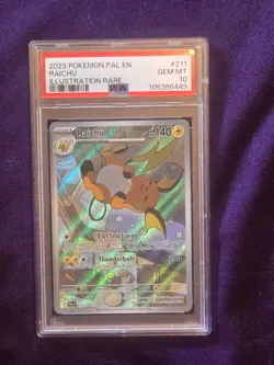 2023 POKEMON PAL EN-PALDEA EVOLVED ILLUSTRATION RARE #211 RAICHU PSA 10 - Image 2