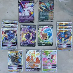 ✨Pokemon V, VSTAR, EX Jumbo Oversized Card Lot - 15 Cards - Sylveon, Dialga, Ect - Image 1