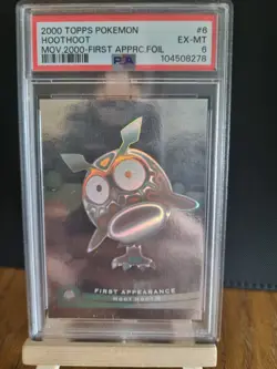 Topps 2000 Pokemon Movie Cards First Appearance Hoot Hoot PSA 6 - Image 1