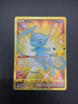 Pokemon Mew Celebrations Holo Rare 25/25 25th Anniversary Near Mint - Image 1