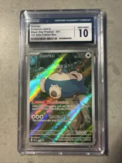 Snorlax 181/165 Art Rare - CGC Gem Mint 10 - Black Star Promo- Pokemon TCG - Image 1