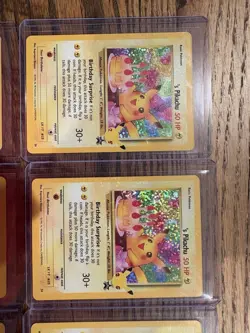 (15) Lot 2021 Pokemon Celebrations Classic Collection Birthday Pikachu Holo #24 - Image 2