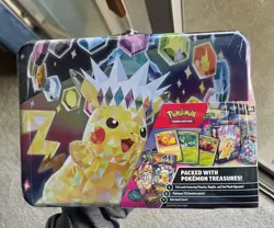 Pokemon Card Sealed Collectors Chest Excellent Condition Pikachu box cards - Image 1