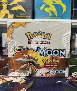 Pokemon Card Sun & Moon Base Set Booster Box 36 Packs FACTORY SEALED - Image 1