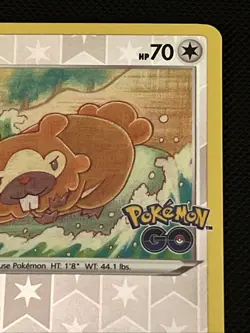 Bidoof (Peelable Ditto) Common Pokemon GO #059/078 Reverse Holo tcg Pokemon Card - Image 4