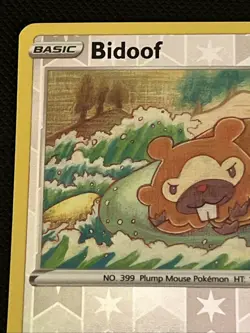 Bidoof (Peelable Ditto) Common Pokemon GO #059/078 Reverse Holo tcg Pokemon Card - Image 5