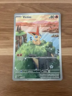 Pokemon Victini Jumbo Full Art Promo Card- SVP 208: Black Bolt/White Flare NM - Image 1