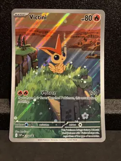 Pokemon Victini Jumbo Full Art Promo Card- SVP 208: Black Bolt/White Flare NM - Image 1