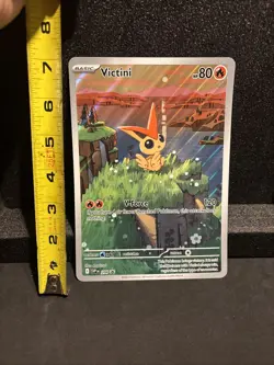 Pokemon Victini Jumbo Full Art Promo Card- SVP 208: Black Bolt/White Flare NM - Image 2