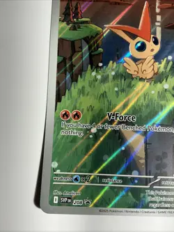 Pokemon Victini Jumbo Full Art Promo Card- SVP 208: Black Bolt/White Flare NM - Image 3
