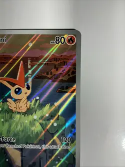 Pokemon Victini Jumbo Full Art Promo Card- SVP 208: Black Bolt/White Flare NM - Image 5