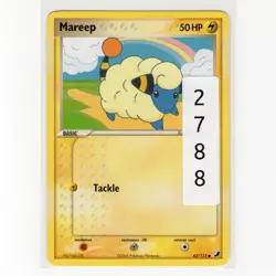 Pokemon TCG Mareep 62/115 EX Unseen Forces Regular Common Card EN-LP 2005 - Image 3