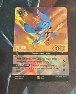 Disney Lorcana Stitch Rock Star Set Championship Promo 30/P1 Holo Card - Image 1