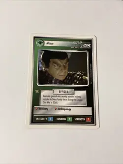 Star Trek CCG Personnel Romulan Movar Uncommon Card - Image 1