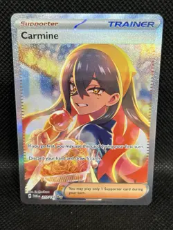 Pokemon Twilight Masquerade Holo Card Carmine 217/167SV06 NM Condition - Image 1