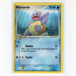 Pokemon TCG Wartortle 42/100 EX Crystal Guardians Regular Card EN-MP 2006 - Image 1