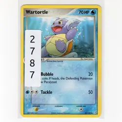 Pokemon TCG Wartortle 42/100 EX Crystal Guardians Regular Card EN-MP 2006 - Image 3