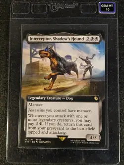 2025 Final Fantasy MTG Interceptor Shadow's Hound R 0147 - Taby CardT GEM MT 10 - Image 1