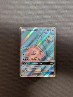 Pokemon Lapras GX Full Art Holo Ultra Rare Card 139/149 SM Base Set - Image 1