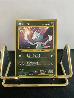 SNEASEL Pokemon Card No. 215 Neo Genesis Japanese Rare Regular Unlimited - Image 1