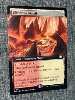 Glittering Massif #0042 Regular Extended Art R MTG EOC Edge of Eternities - Image 1