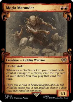 MTG Moria Marauder 589 Rare Showcase Scrolls The Lord of the Rings - Image 1